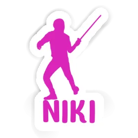 Autocollant Escrimeur Niki Image