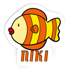 Poisson Autocollant Niki Image