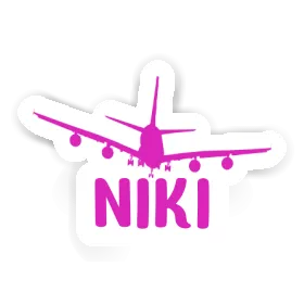 Airplane Sticker Niki Image