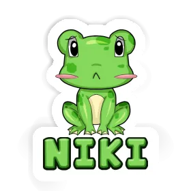 Niki Sticker Frog Image