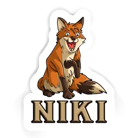 Niki Sticker Fox Image