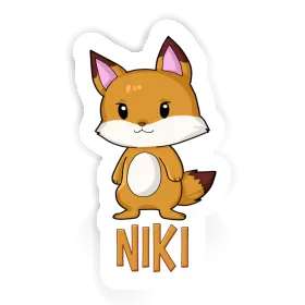 Niki Sticker Fox Image