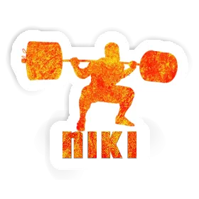 Sticker Weightlifter Niki Image