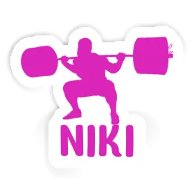 Niki Sticker Weightlifter Image