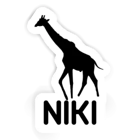 Sticker Giraffe Niki Image