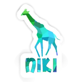 Sticker Giraffe Niki Image