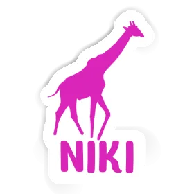 Aufkleber Giraffe Niki Image