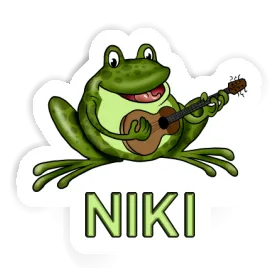 Sticker Guitar Frog Niki Image