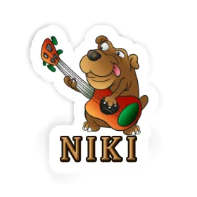 Sticker Guitarist Niki Image