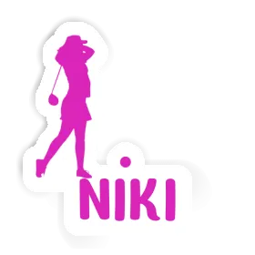 Sticker Golfer Niki Image