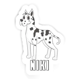 Great Dane Dog Sticker Niki Image