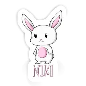 Lapin Autocollant Niki Image