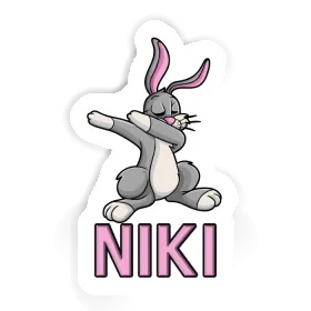 Lapin Autocollant Niki Image