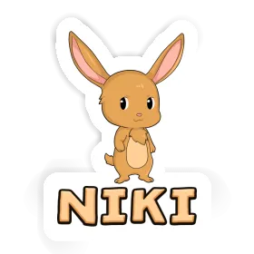 Hase Aufkleber Niki Image