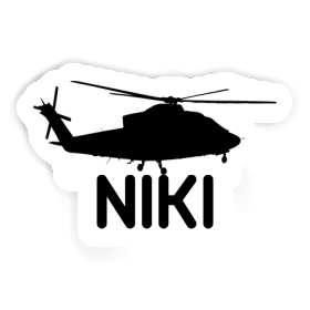 Niki Sticker Helicopter Image