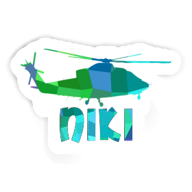 Helicopter Sticker Niki Image