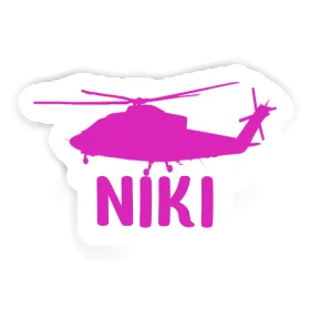 Helicopter Sticker Niki Image