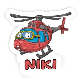 Niki Sticker Helicopter Image