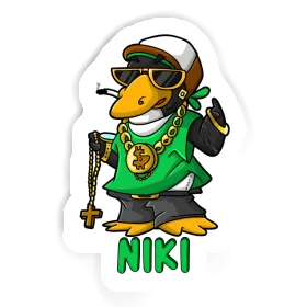 Hip-Hop Penguin Sticker Niki Image