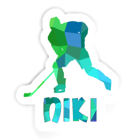 Hockey Player Sticker Niki Image