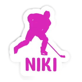 Sticker Niki Hockey Player Image