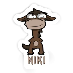 Standing Horse Sticker Niki Image