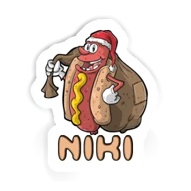 Sticker Hot Dog Niki Image