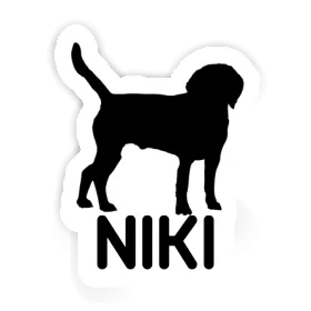 Chien Autocollant Niki Image