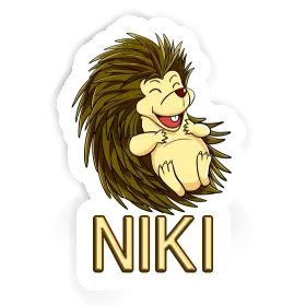 Niki Sticker Hedgehog Image