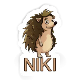 Standing Hedgehog Sticker Niki Image