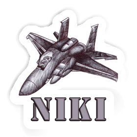 Niki Sticker Airplane Image