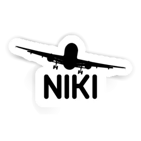 Sticker Niki Airplane Image