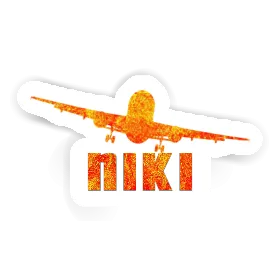 Sticker Niki Airplane Image