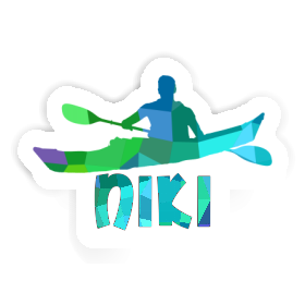 Niki Sticker Kajakfahrer Image