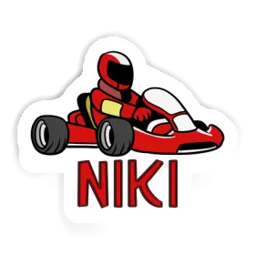 Pilote de kart Autocollant Niki Image