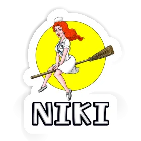 Sorcière Autocollant Niki Image