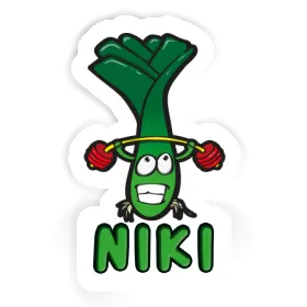 Niki Sticker Weightlifter Image