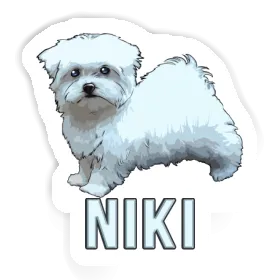 Sticker Maltese Niki Image