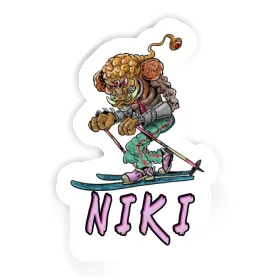 Niki Sticker Skier Image