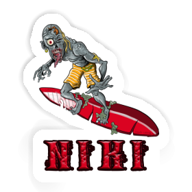 Aufkleber Niki Surfer Image