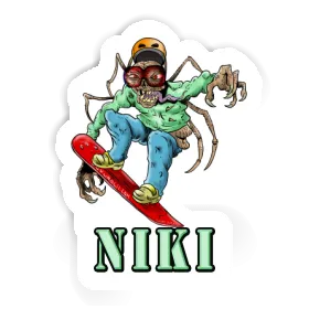 Aufkleber Boarder Niki Image