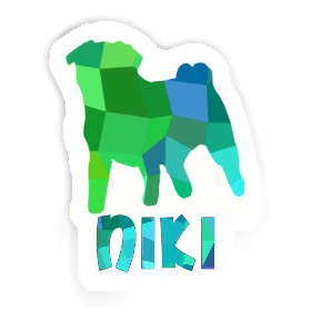 Niki Sticker Pug Image