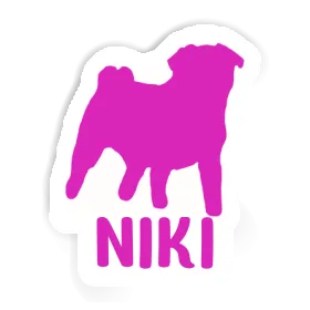 Sticker Niki Pug Image