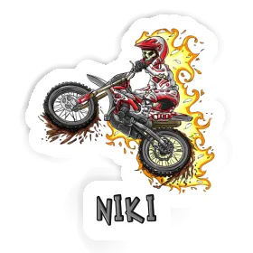 Sticker Niki Motocross Rider Image