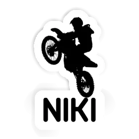 Autocollant Motocrossiste Niki Image