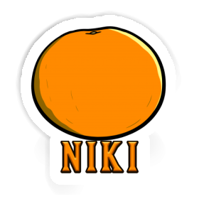 Orange Autocollant Niki Image