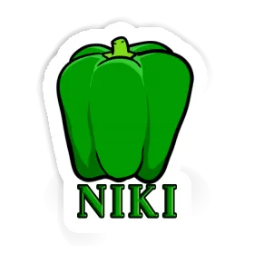 Aufkleber Niki Paprika Image