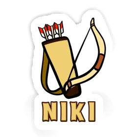 Niki Sticker Arrow Bow Image