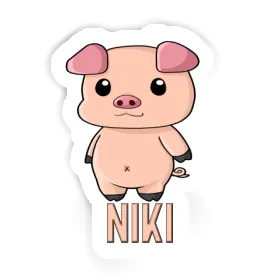 Niki Sticker Piglet Image