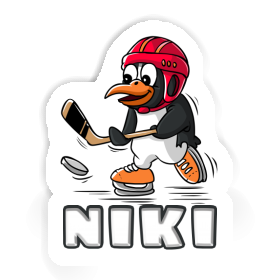 Sticker Niki Ice Hockey Penguin Image